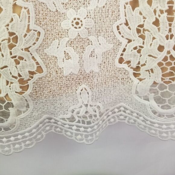 Aakash Off White Tunic Top. Size S - Picture 6 of 12